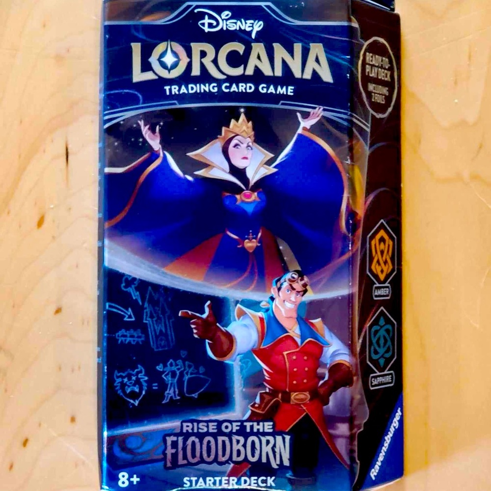 Disney Lorcana Rise of the Floodborn Starter Deck - Amber and Sapphire